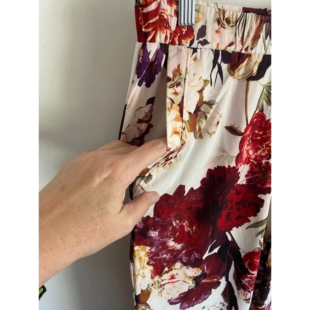 G by Giuliana Disney Alice Through the Looking Glass Floral Pant Set Large 10